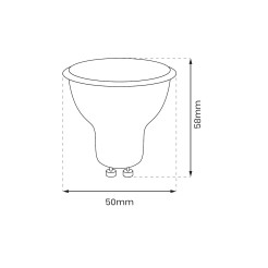 Żarówka LED 9W GU10 4000K EKZA1085