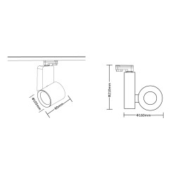 Reflektor Ojo 35W 2700/4000K Biały 3 Obwodowy ML1108
