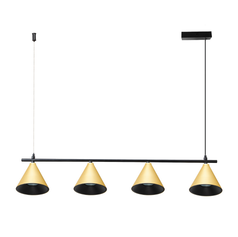 Lampa Wisząca Cone Złoty 4xGU10 ML1125