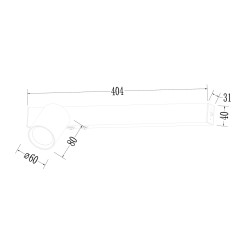 Kinkiet Magnet 9W+1xGU10 3000/4000K Biały Lewy ML1129
