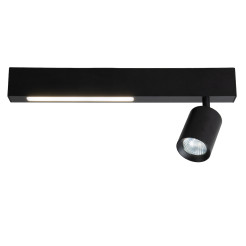 Lampa Sufitowa Magnet 5W+1xGU10 3000/4000K Czarny ML1130