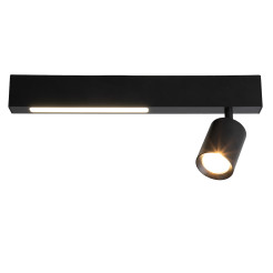 Lampa Sufitowa Magnet 5W+1xGU10 3000/4000K Czarny ML1130