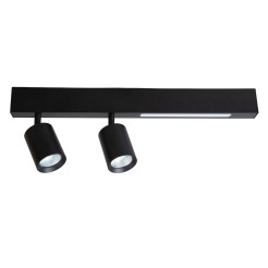Lampa Sufitowa Magnet 5W+2xGU10 3000/4000K Czarny ML1132