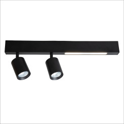Lampa Sufitowa Magnet 5W+2xGU10 3000/4000K Czarny ML1132