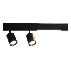 Lampa Sufitowa Magnet 5W+2xGU10 3000/4000K Czarny ML1132