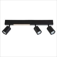 Lampa Sufitowa Magnet 5W+3xGU10 3000/4000K Czarny ML1134