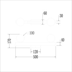 Lampa Sufitowa Magnet 13W+2xG9 3000/4000K Czarny ML1136