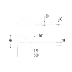 Kinkiet Magnet 13W+2xG9 3000/4000K Biały ML1139