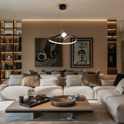 Lampa wisząca Perla Czarny 34W LED ML1177
