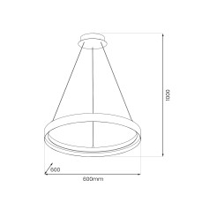 Lampa wisząca ORBITA 52W LED ML1186