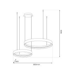 Lampa wisząca ORBITA 72W LED ML1187