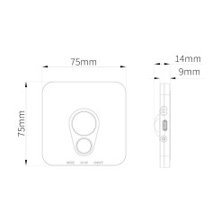 Lampka Podszafkowo-Schodowa Stanley Czarny 3CCT 7,5*7,5cm EKB1392