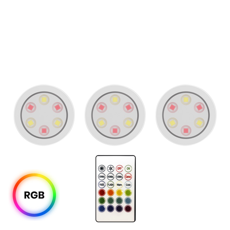 Lampka Podszafkowa Jojo RGB + 3000/6000K Trójpak EKB1438