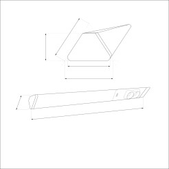 Lampa Podszafkowa Dual 18W 4000K + Gniazda 230V EKB1445