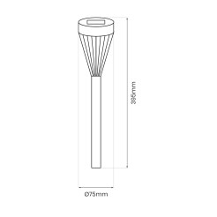 Pochodnia Solarna Flame 1700K IP44 EKO1450