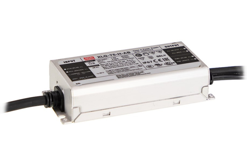 MEAN WELL XLG-75-12-A Zasilacz impulsowy; LED; 60W; 12V; 5A; 100-305VAC; 142-431VDC; IP67 PS-XLG-75-12A