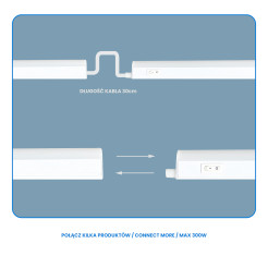 Listwa LED Vito T5 4W 4000K 30cm EK1496