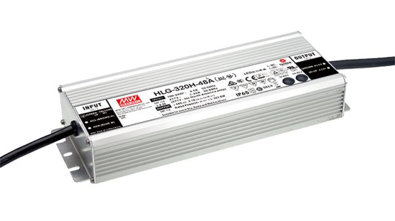 MEAN WELL HLG-320H-12-A Zasilacz impulsowy; LED; 264W; 12V; 22A; 90-305VAC; 127-431VDC; IP65 PS-HLG-320H-12A