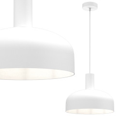 Lampa wisząca Visby Biały 1xE27 MLP1552
