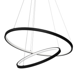 Lampa wisząca Hoop Czarny 51W LED ML1542