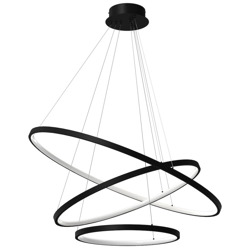 Lampa wisząca Hoop Czarny 93W LED ML1543