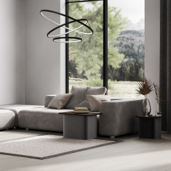 Lampa wisząca Hoop Czarny 93W LED ML1543