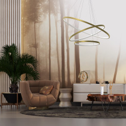 Lampa wisząca HOOP GOLD 93W LED ML1547