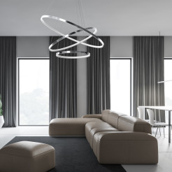 Lampa wisząca HOOP CHROME 93W LED ML1551