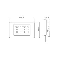 Naświetlacz LED 20W 4000K EKN1620
