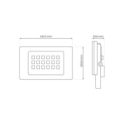 Naświetlacz LED 100W 4000K EKN1623