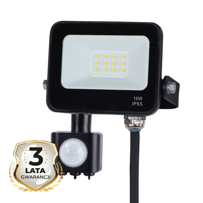 Naświetlacz LED 10W 4000K PIR EKN1624