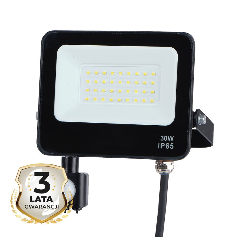 Naświetlacz LED 30W 4000K PIR EKN1626