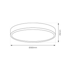 Plafon MAQ 24W 3CCT Biały ML1661