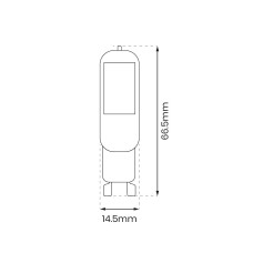Żarówka COB LED 4W G9 6500K EKZA1675