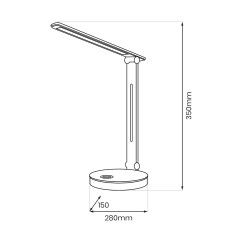 Lampka biurkowa Bruno Czarny 5W LED RGB ML1628
