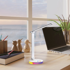 Lampka biurkowa Bruno Biały 5W LED RGB ML1629