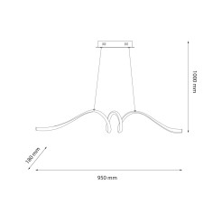 Lampa wisząca LOOP 28W LED 4000K ML1577