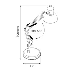 Lampka biurkowa Nexa Czarny 1xE27 ML1638