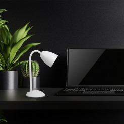 Lampka biurkowa Logic Biały 1xE27 ML1636