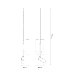 Kinkiet Torch Biały 6W+3W 4000K ML1567