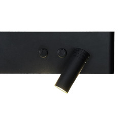 Kinkiet Resort Czarny prawy 10W + 3W LED 4000K ML1568