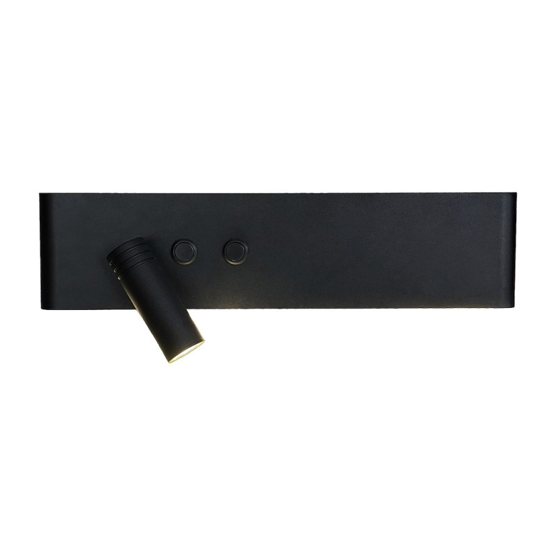Kinkiet Resort Czarny Lewy 10W + 3W LED 4000K ML1570