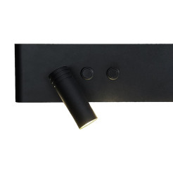 Kinkiet Resort Czarny Lewy 10W + 3W LED 4000K ML1570