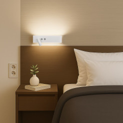 Kinkiet Resort lewy 10W + 3W LED 4000K Biały ML1571