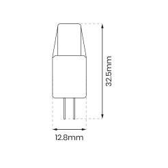 Żarówka COB 2W G4 12V 3000K Silikon EKZA1726