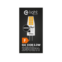Żarówka LED 2,3W G4 12V 4000K Silikon EKZA1729