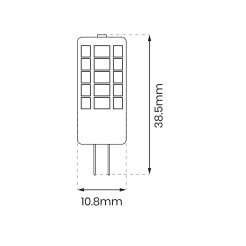 Żarówka LED 2W G4 12V 4000K Ceramiczna + PC EKZA1733
