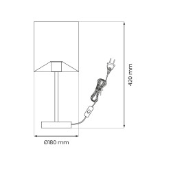 Lampka nocna MORGAN 1xE27 ML1802