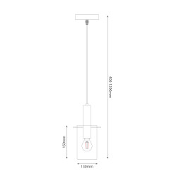 Lampa wisząca Arcadia Gold 1xE27 ML1816