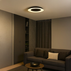 Lampa sufitowa Piattino Czarny 30W LED 3000K-4000k-6000K ML1811